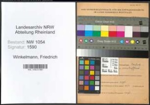 Entnazifizierung Friedrich Winkelmann , geb. 25.12.1912 (Polizeibeamter)