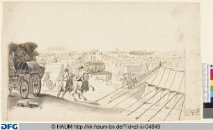 Feldlager des preußischen Regiments v. Holstein im November 1757