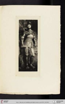 [Frank Eugene, VII. Man in Armor, photogravure from the original negative]
