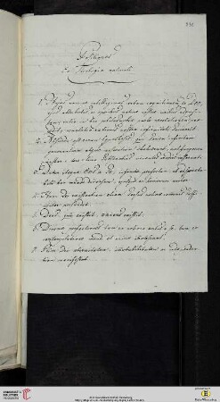 Thesensammlung: Positiones Ex Theologia naturali