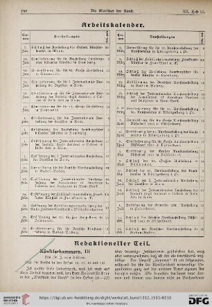 Arbeitskalender