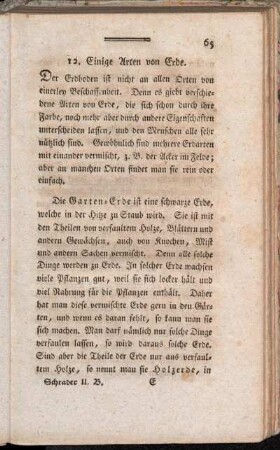 12. Einige Arten von Erde