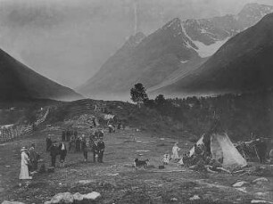 Lappenlager bei Lyngseidet : Länderkunde | Ethnographie, Europa | Lappland