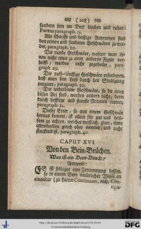 Caput XVI. Von den Bein-Brüchen.