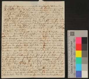 Brief von Bettine von Arnim an Karoline von Günderrode, vermutlich zweites Drittel Dezember 1805