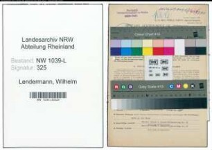 Entnazifizierung Wilhelm Lendermann , geb. 16.04.1897 (Jurist)