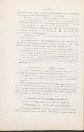 C. Tempora und Modi in Bedingungssätzen