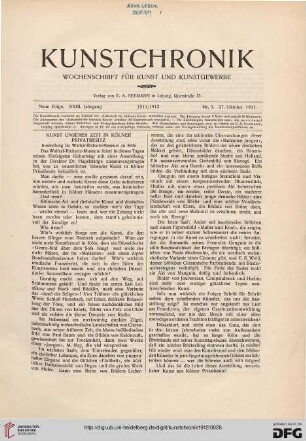 Heft 3 (27. Oktober 1911)
