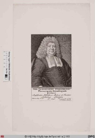 Bildnis Johann Leonhard Stöberlein