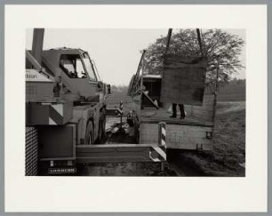 Richard Serra, Transport der Skulptur Lemgo Vectors (Elevations for Walter), Lemgo