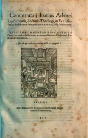Commentarii Ioannis Arborei Laudunensis, doctoris theologi, in Ecclesiasten ...