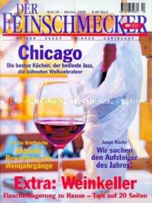"Der Feinschmecker", Monatszeitschrift für Reisen, Essen und Trinken (Zeitungskiosk 1998)