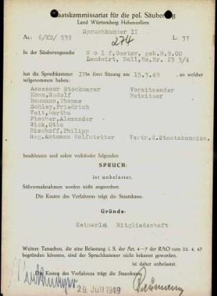 Wolf, Gustav