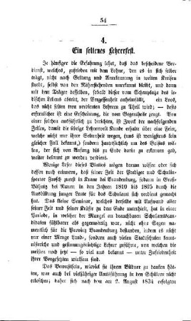 Ein seltenes Lehrerfest