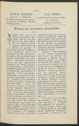 Tras la eterna sonrisa