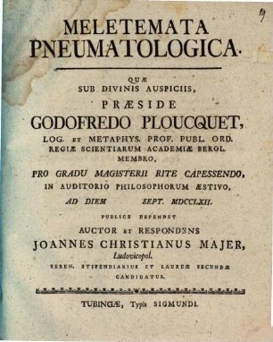 Meletemata pneumatologica