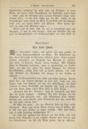 Achtes Kapitel. Die beste Welt