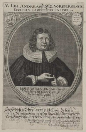 Bildnis des Ioh. Andreas Ziegler