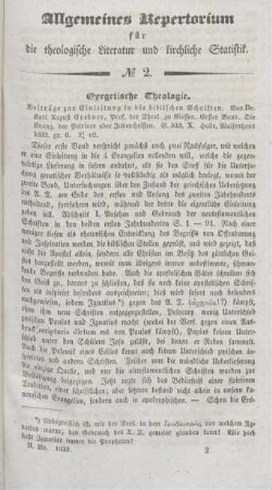 Exegetische Theologie