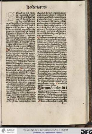 Tractatus posteriorum.