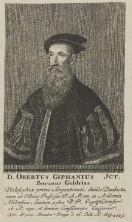 Bildnis des Obertus Giphanius