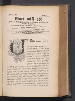 Heft 1. Januar 1897