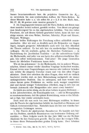 Algebraische Raumkurven.