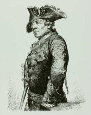 Friedrich II., Halbfigur nach links