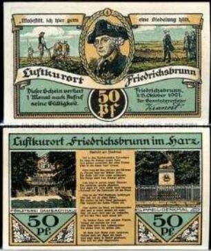 Friedrichsbrunn 50 Pfennig, Notgeldserie