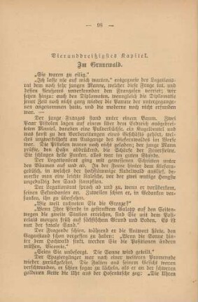Vierunddreißigstes Kapitel. Im Grunewald