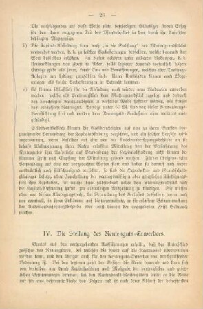 IV. Die Stellung des Rentenguts-Erwerbers
