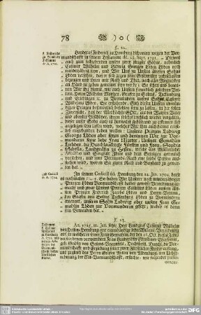 §. 22. L. Friderichs zu Homburg Testament de A. 1701