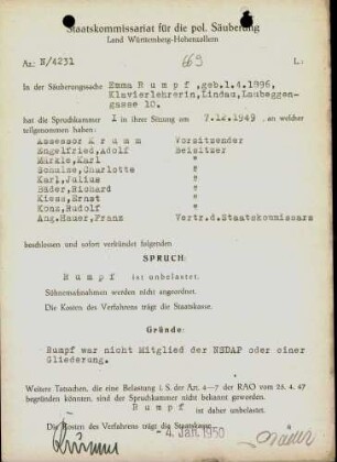 Rumpf, Emma