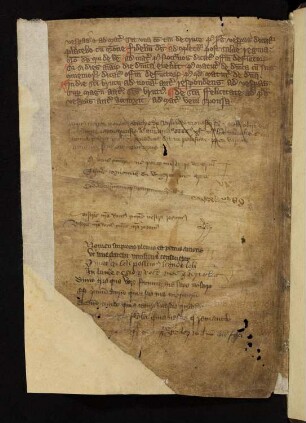 Federproben, Verse und Memorialvermerke