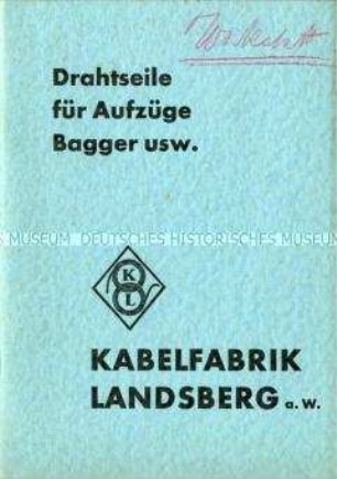 Drahtseile für Aufzüge und Bagger