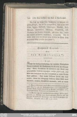 Sechstes Capitel. Von den Reichskreisen.