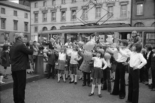 Konzert des Jugendfanfarenzugs Oberreut im Rahmen der Aktion "Ganz Karlsruhe wird kinderfreundlich"