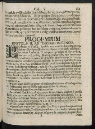 Epistolae II. Ad Thessalonicenses.
