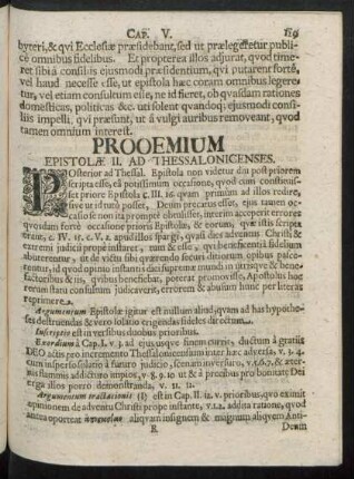 Epistolae II. Ad Thessalonicenses.