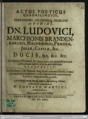 Actus poeticus quadrilinguis