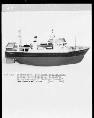 Fischereiforschungsschiff "Walther Herwig", Fernsteuerungsmodell