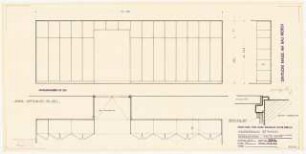 Evangelisches Diakonissenkrankenhaus Bethanien, Berlin-Kreuzberg Umbau. Zentralküche: Schrankwand 1:20