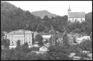 Tharandt. Forstakademie und Kirche