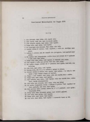 Osservazioni Meteorologiche del Maggio 1876.