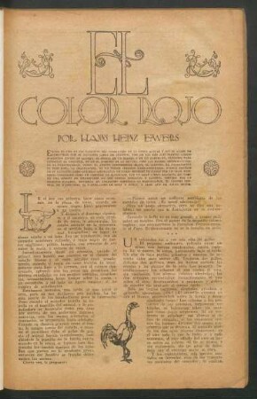 El color rojo : Ilustró Rechaín