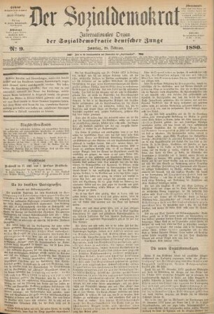 No 9. Sonntag, 29. Februar. 1880.