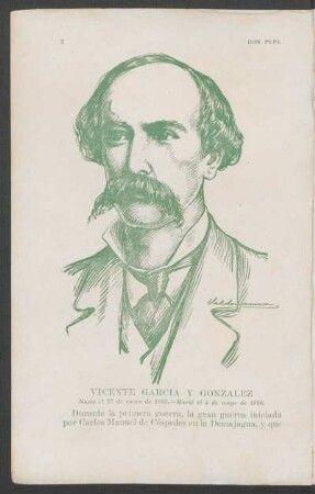 [Retrato de] Vicente García y González
