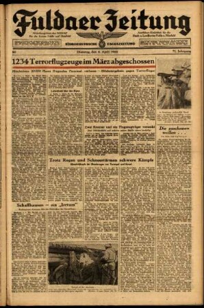 Ausgabe vom Dienstag, den 04. April 1944.