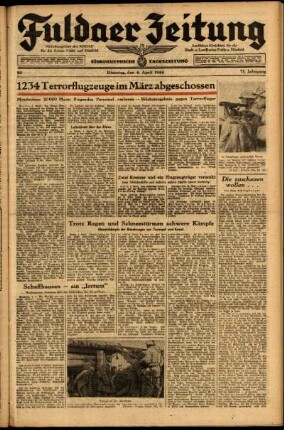 Ausgabe vom Dienstag, den 04. April 1944.