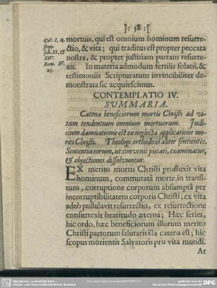 Contemplatio IV.
